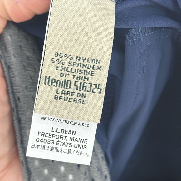 L.L. BEAN Water Repellent Comfort Trail Shorts 12REG Nautical Navy EXCELLENT! - Picture 7 of 8